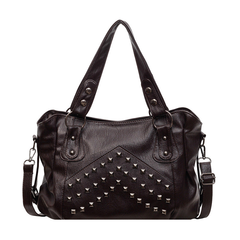 Women's Fashion Studded Large Capacity Totes High-grade Women's Shoulder Bag