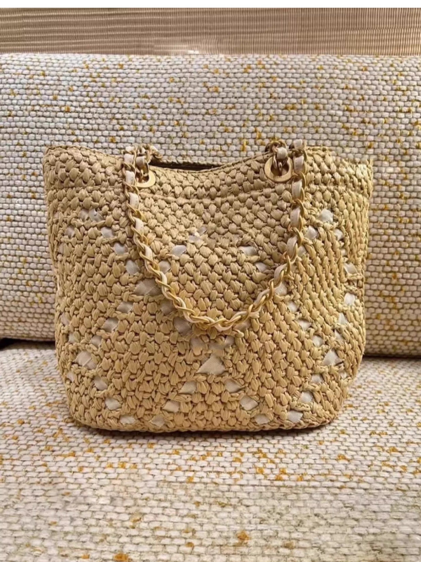 Women's Hand-woven Straw Classic Style Beach Underarm Women's Shoulder Bag