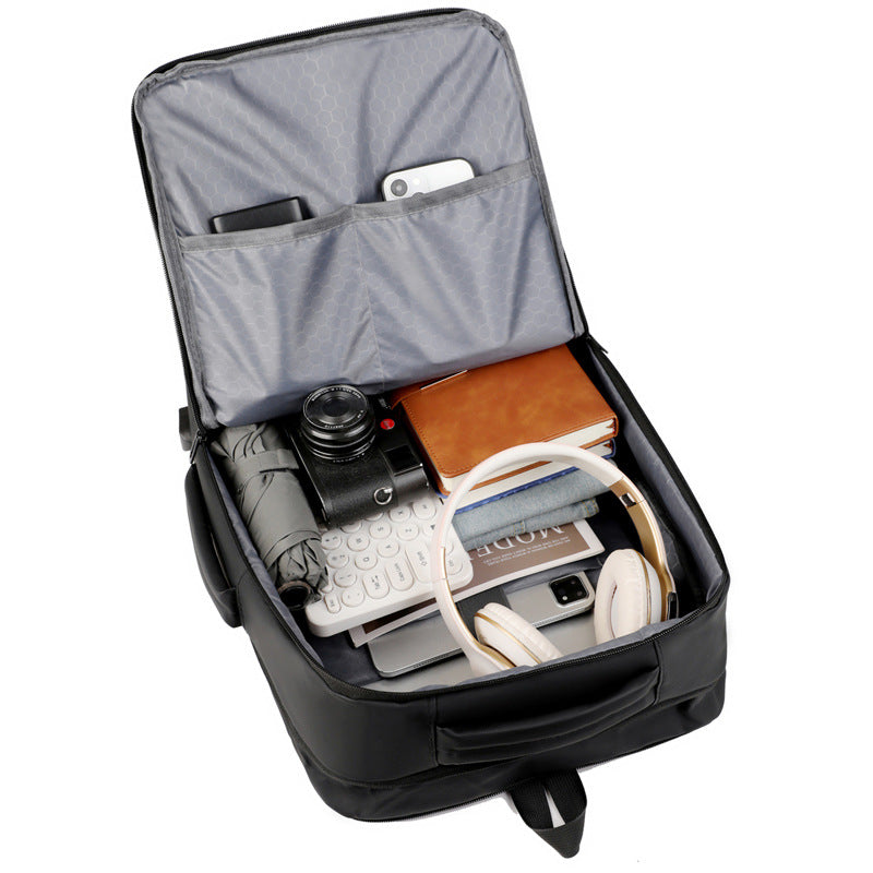 Men's Derm Waterproof Business Trip Commuter Computer Leisure Backpack