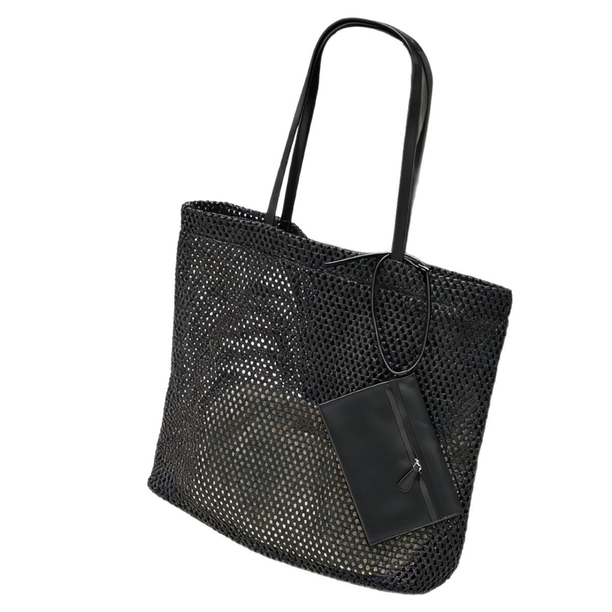 Women's Large Capacity Leisure Shopping Summer Net Pocket Woven Bags