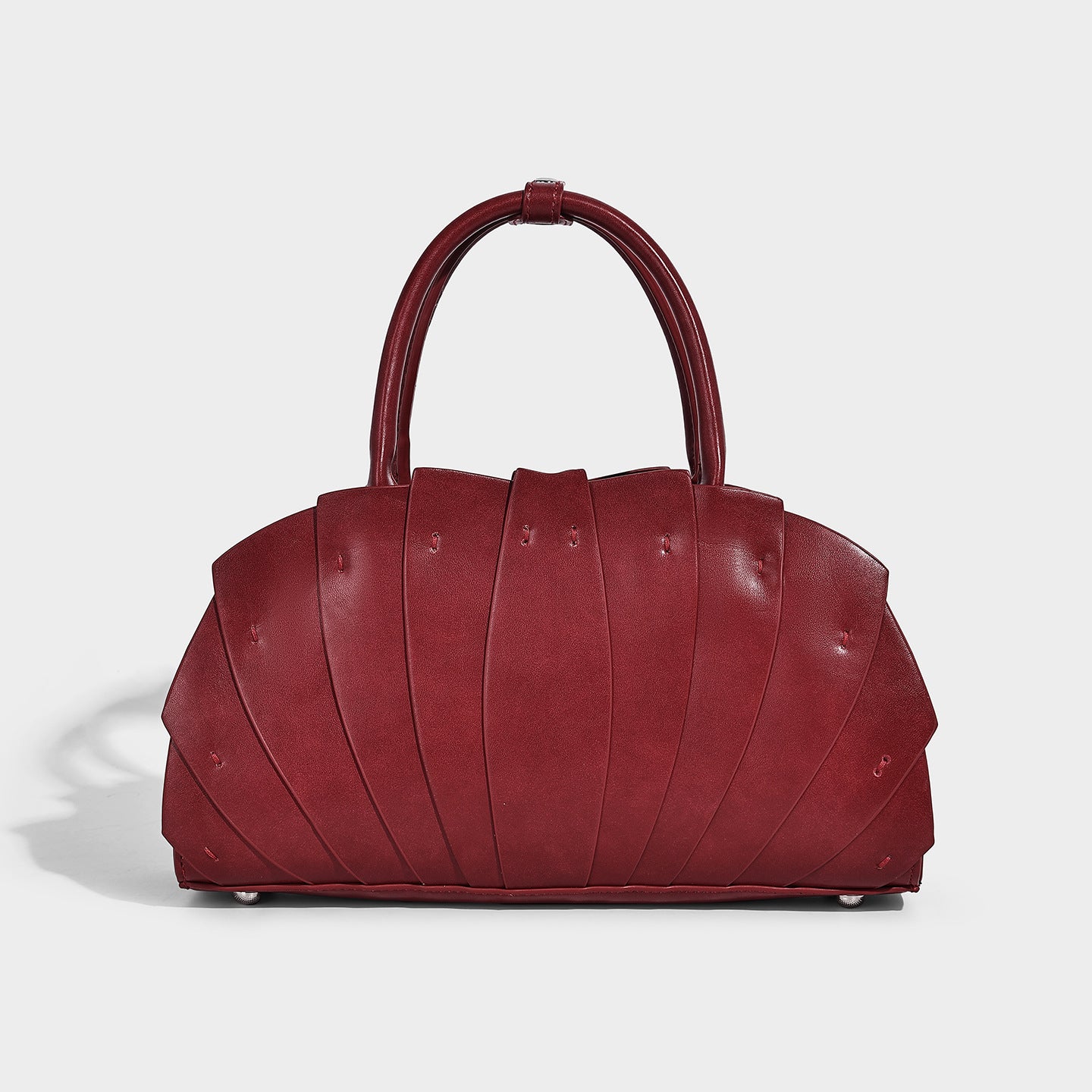 Portable Fan-shaped Lotus Leaf Advanced Handmade Minority Fashion Stitching Handbags
