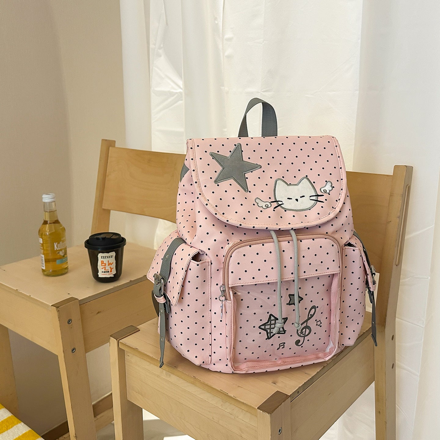 Polka Dot Full Printed Cartoon Primary Bags