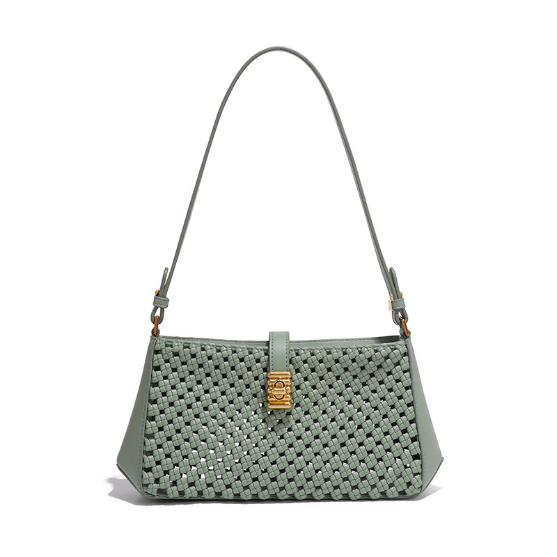 Women's Style Woven Windmill Knot Underarm Hollow Out Women's Handbag