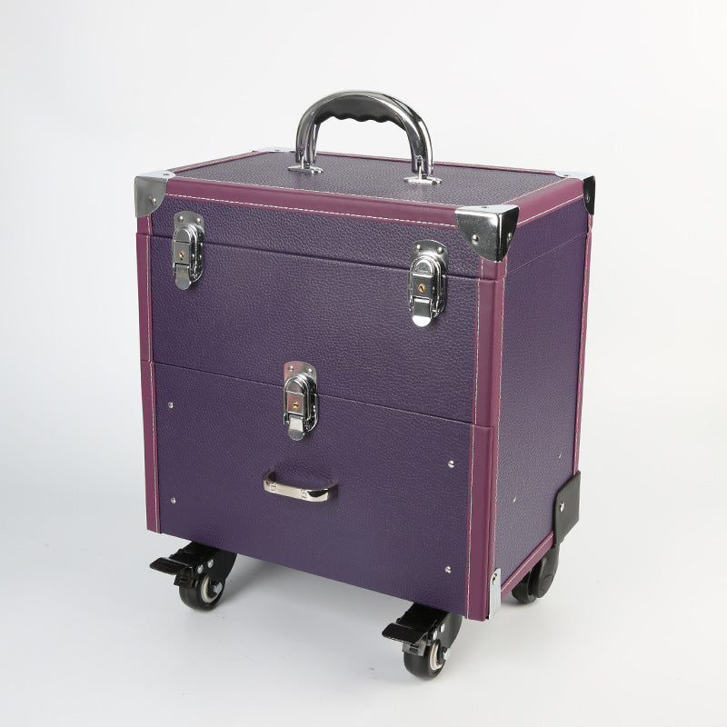 Professional Tattoo Embroidery Nail Beauty Box Brake Large Capacity Storage Cosmetic Cases