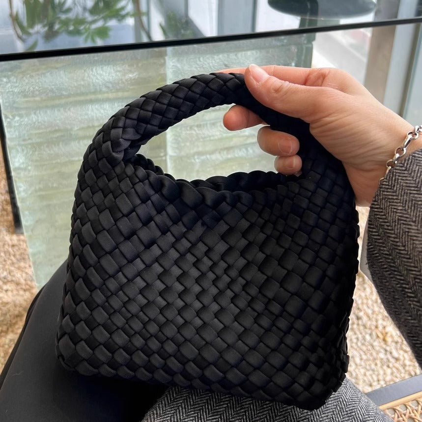 Women's Hand-woven Nylon Cloth Fashion Portable Vegetable Women's Shoulder Bag