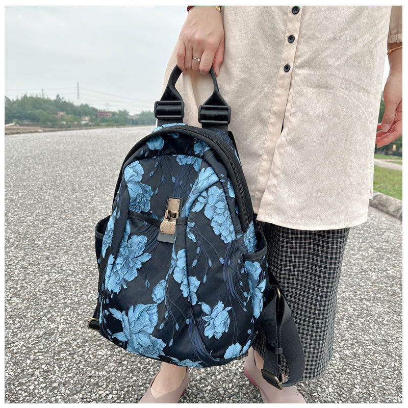 Women's National Trendy Style Portable Leisure Multifunctional Women's Backpack