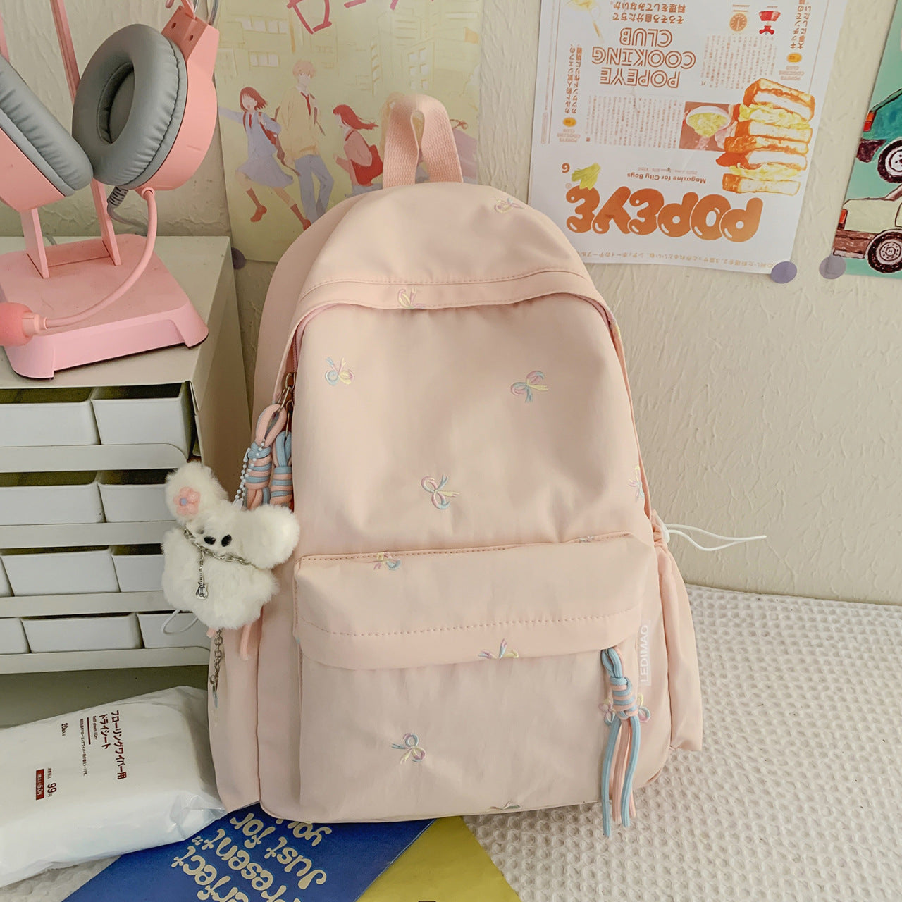 Good-looking Simple Cute Bow For Sweet Backpacks