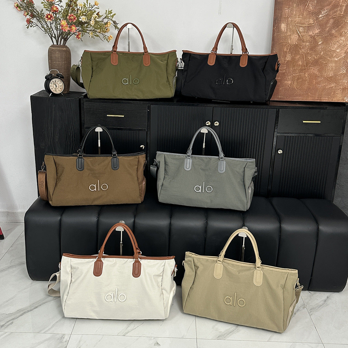 Women's Korean Style Simple Letter Commuter Large Capacity Bags