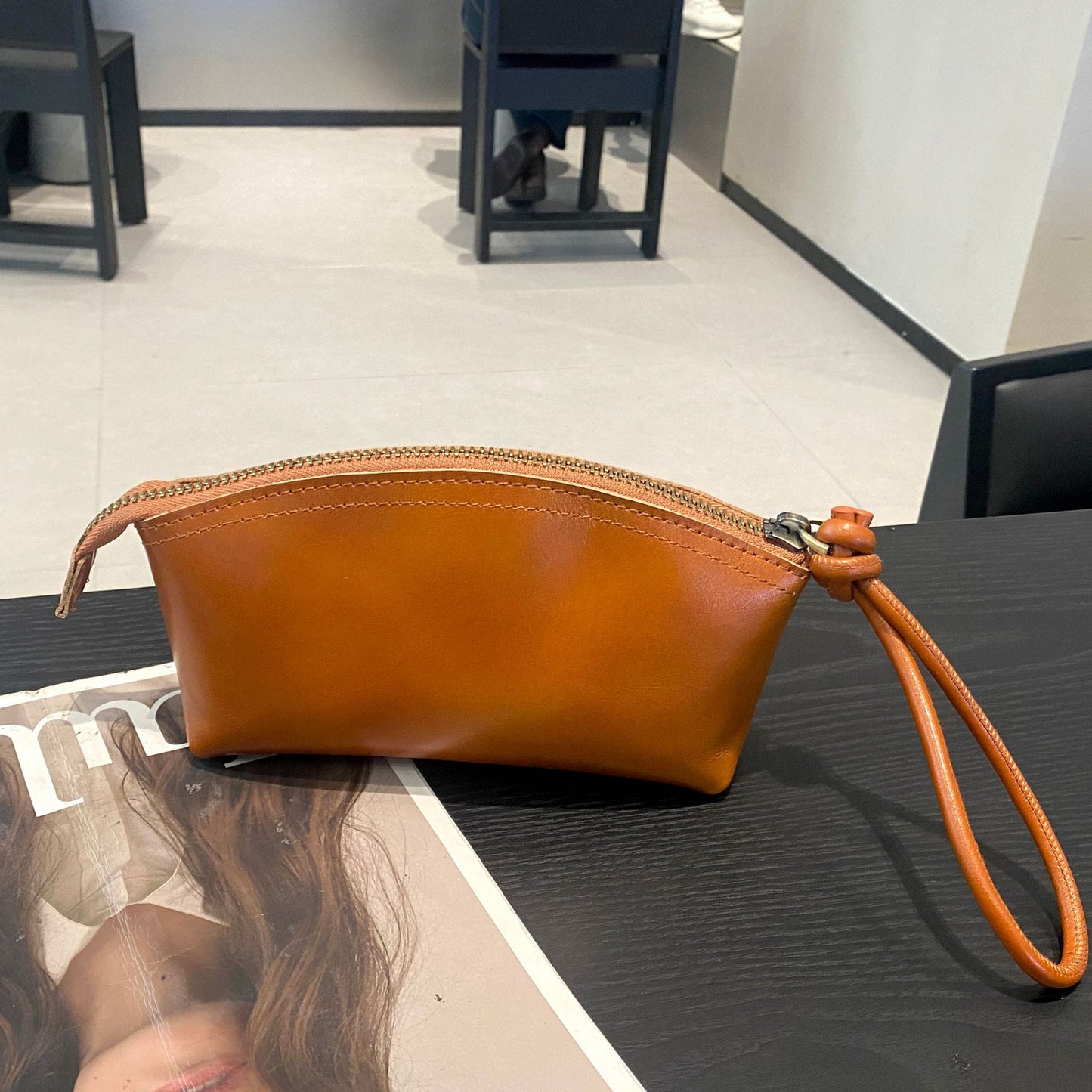 Leather Lady's Fashionable Practical Dumpling Shell Simple Bags