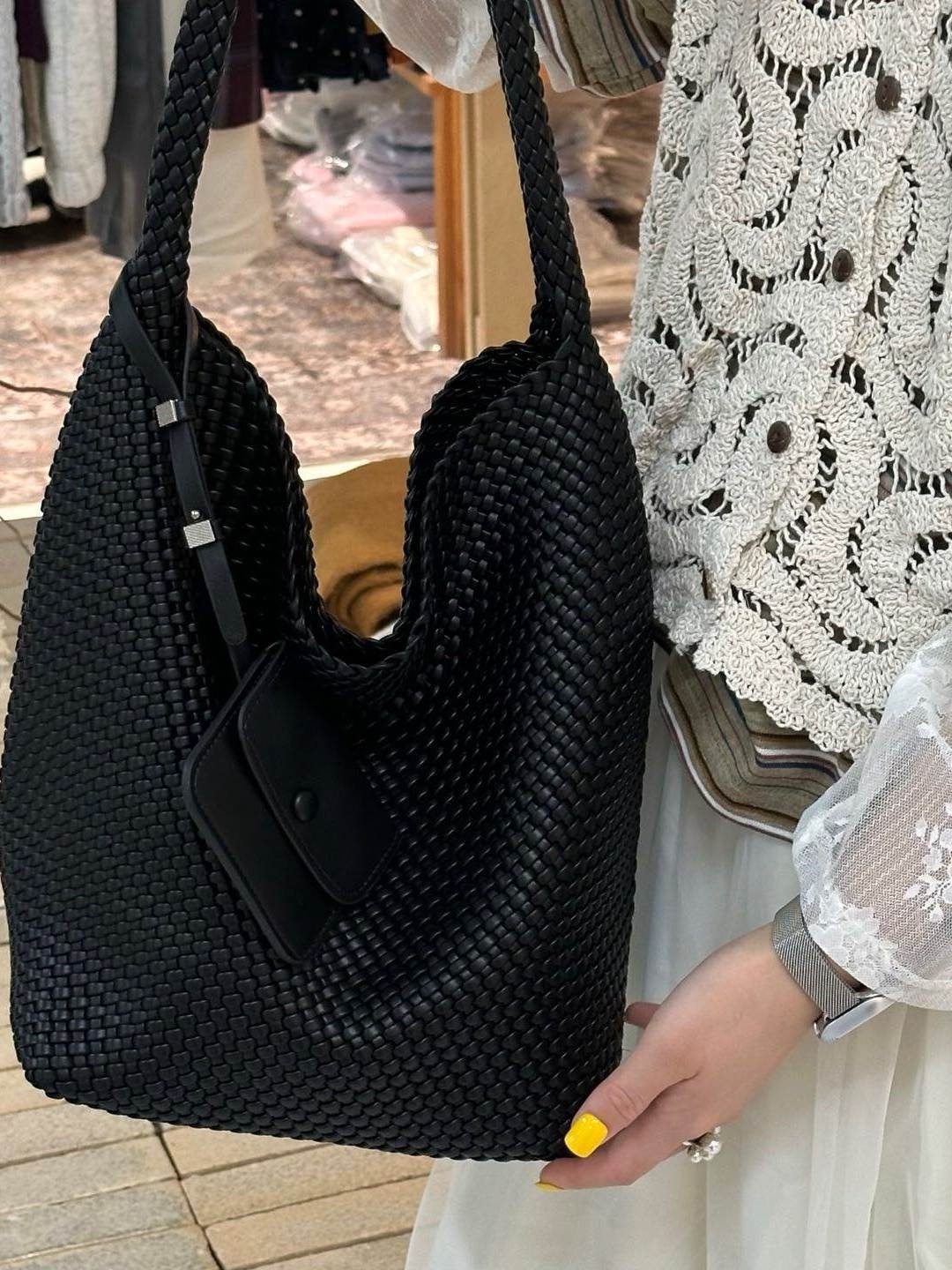 Women's Sense Hand-woven Candy Color Fashion Large Bags