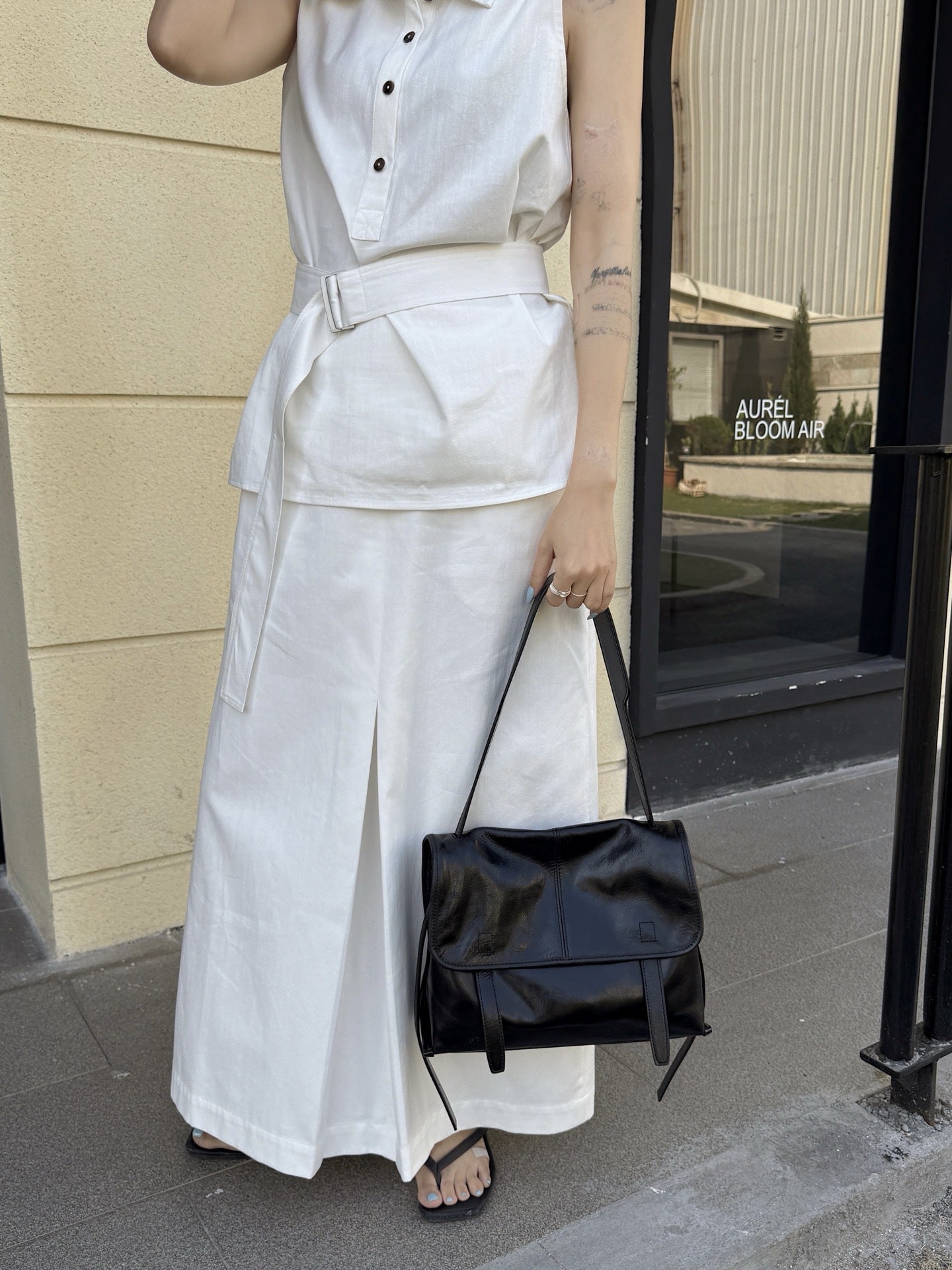 Fashion Oil Wax First Layer Cowhide Texture Women's Shoulder Bag