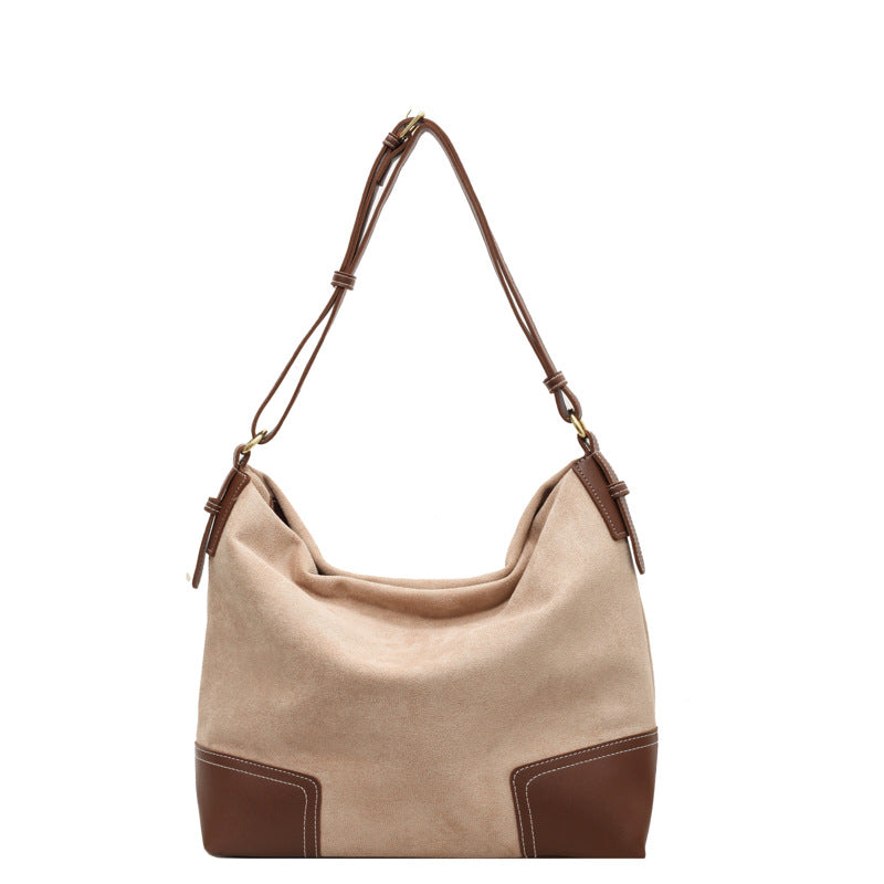Women's High-grade Suede Large Trendy Easy Matching Tote Bags
