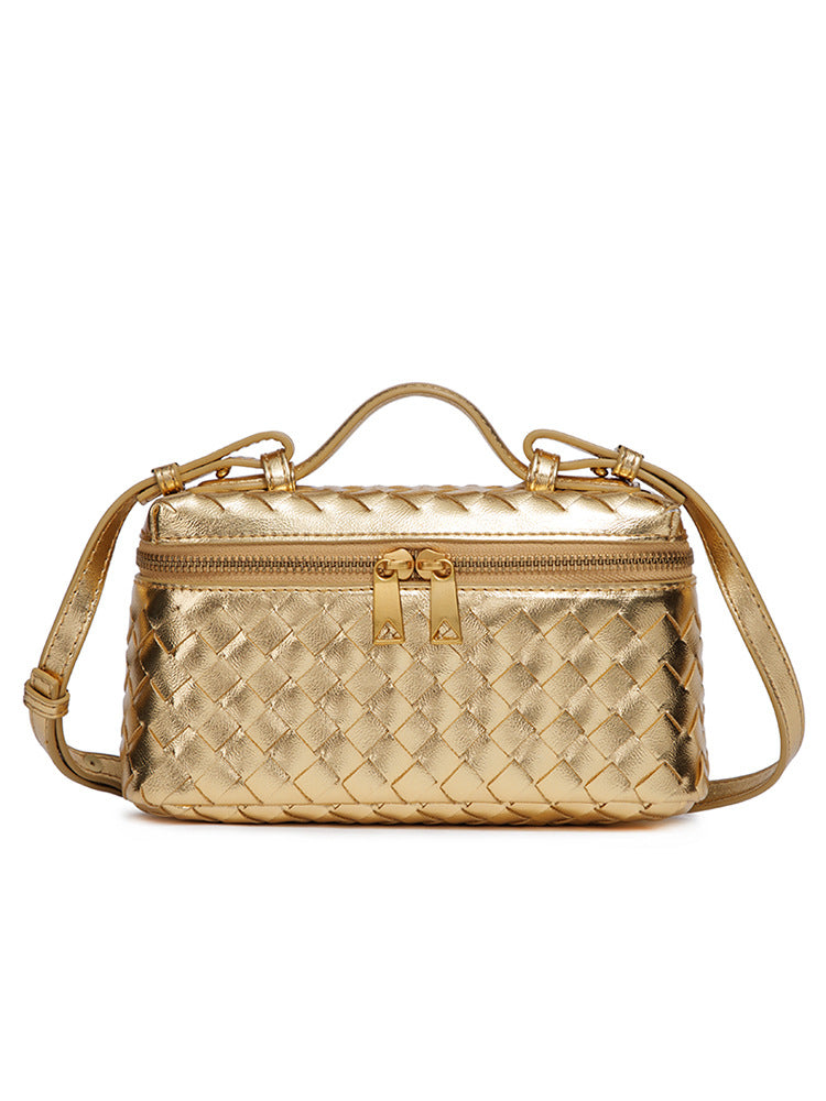 Hand-woven Fashion Lunch Box Practical Trend Women's Shoulder Bag