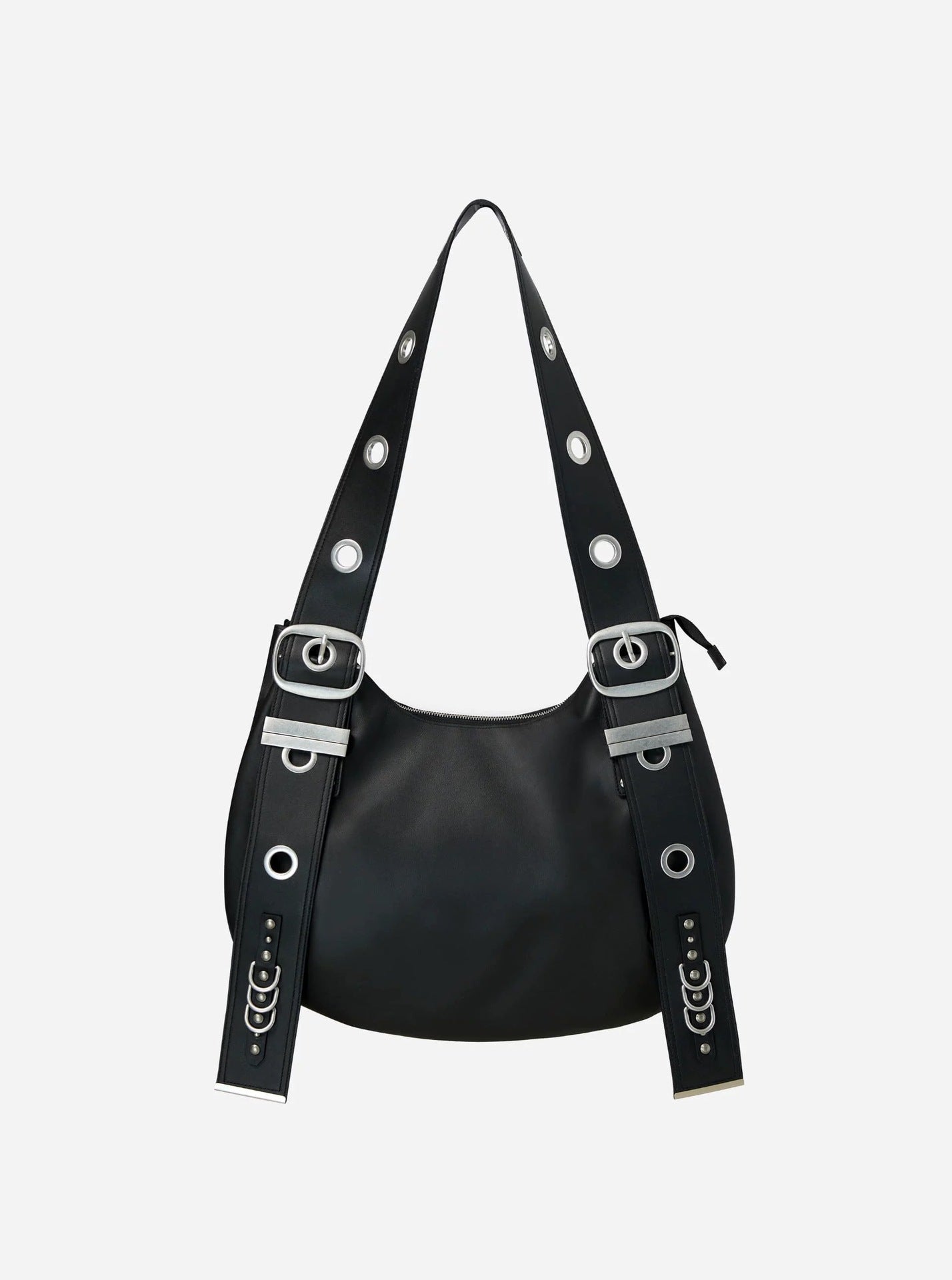 Style Spring Retro Round Hole Punk Women's Shoulder Bag