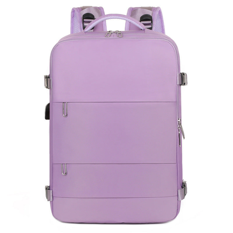 Trendy Large Capacity Carrying Double Zipper Business Backpack