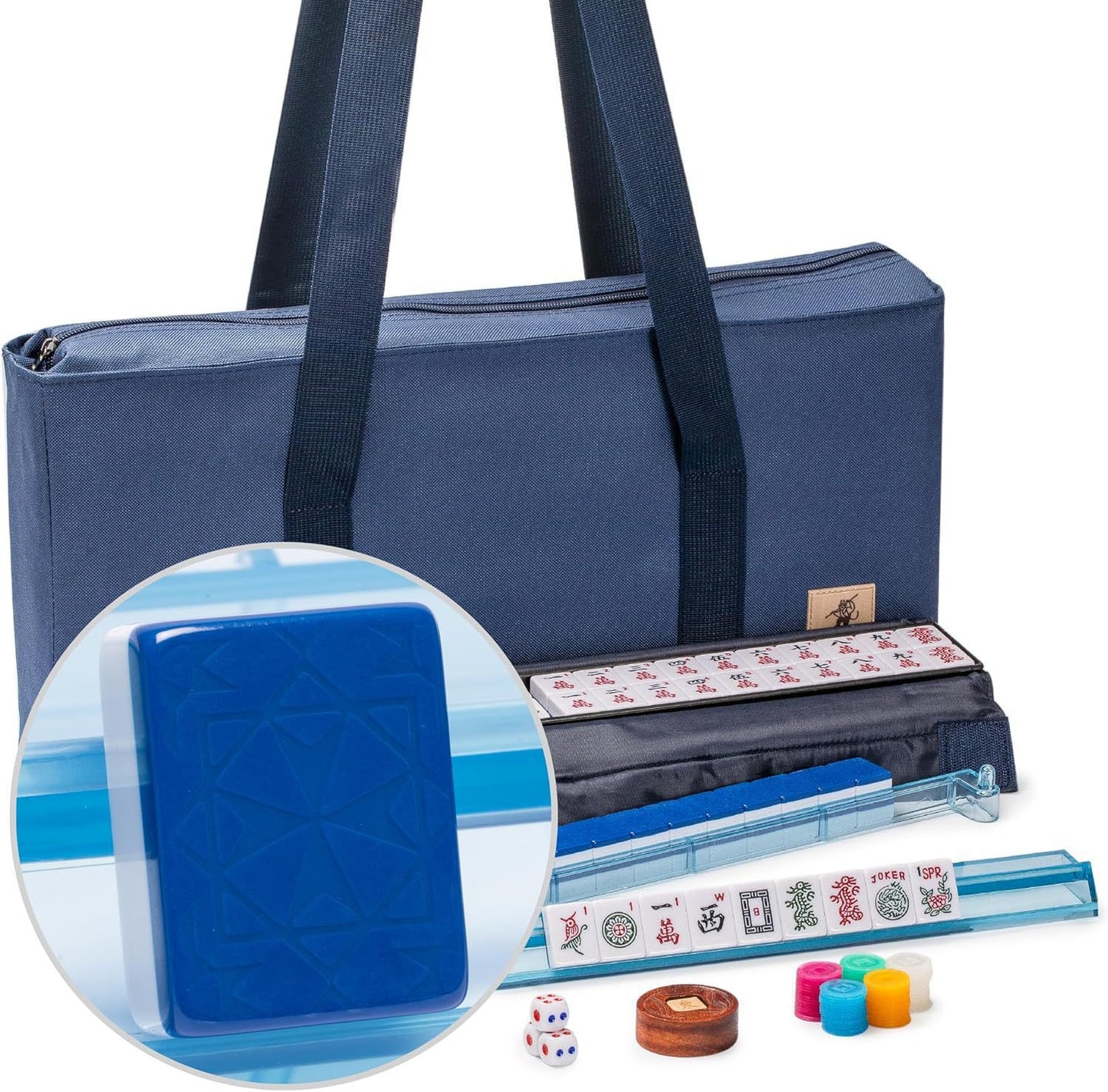 Mahjong Set Large Capacity Portable Toiletry Folding Bags