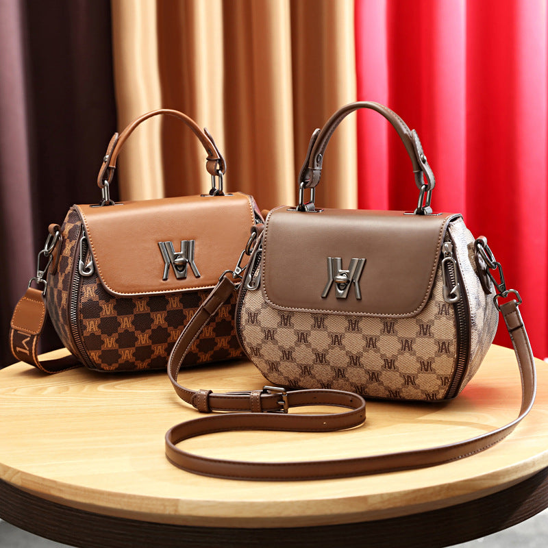 Women's Textured Apple Simple Elegant Large Capacity Bags
