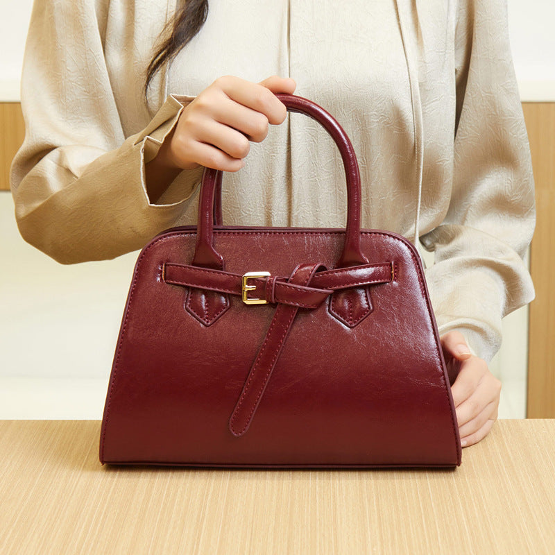 Women's French Minority Textured Spring Solid Color Fashion Women's Shoulder Bag