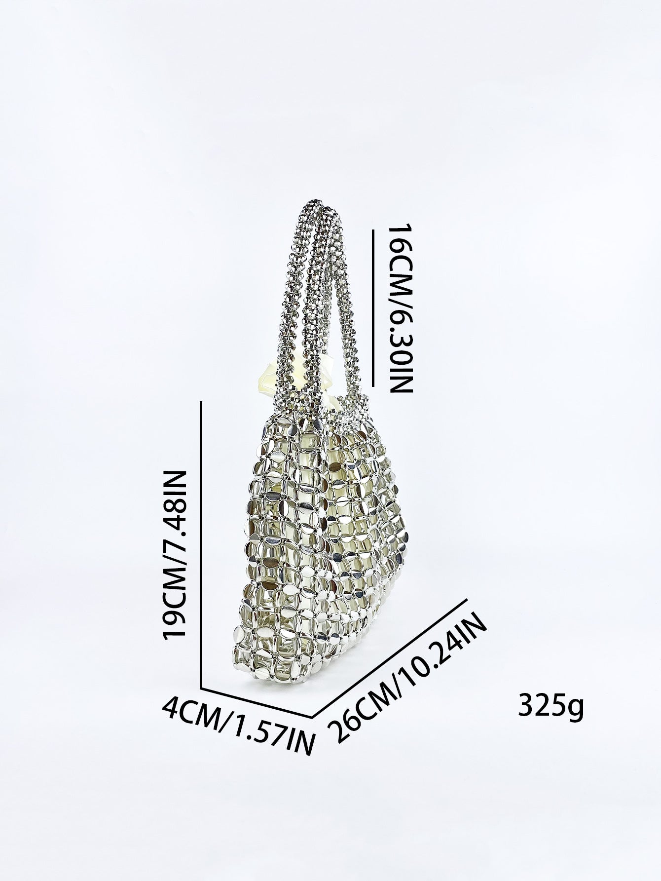 Women's Metal Retro Hollow Hand-woven Niche Design Sequined Bags