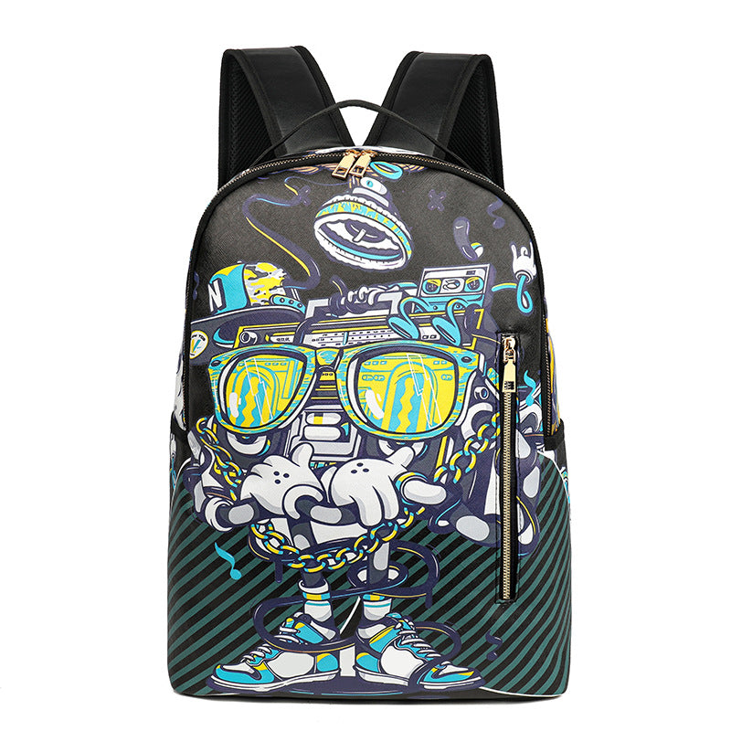 Cartoon Fashion Printing Large Capacity Anime Leisure Backpack