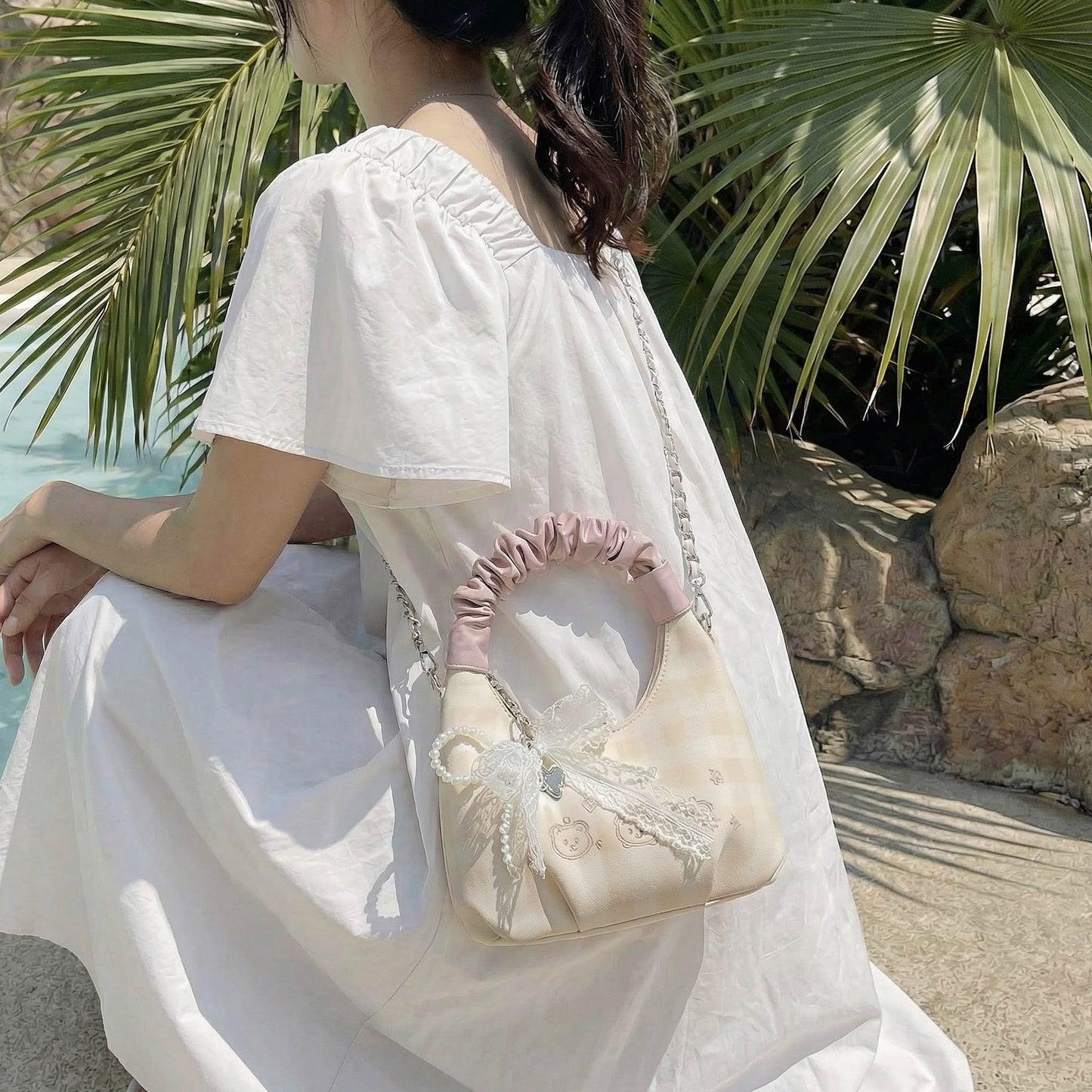 Women's Korean Style Niche Pleated Fashion High-grade Underarm Bag
