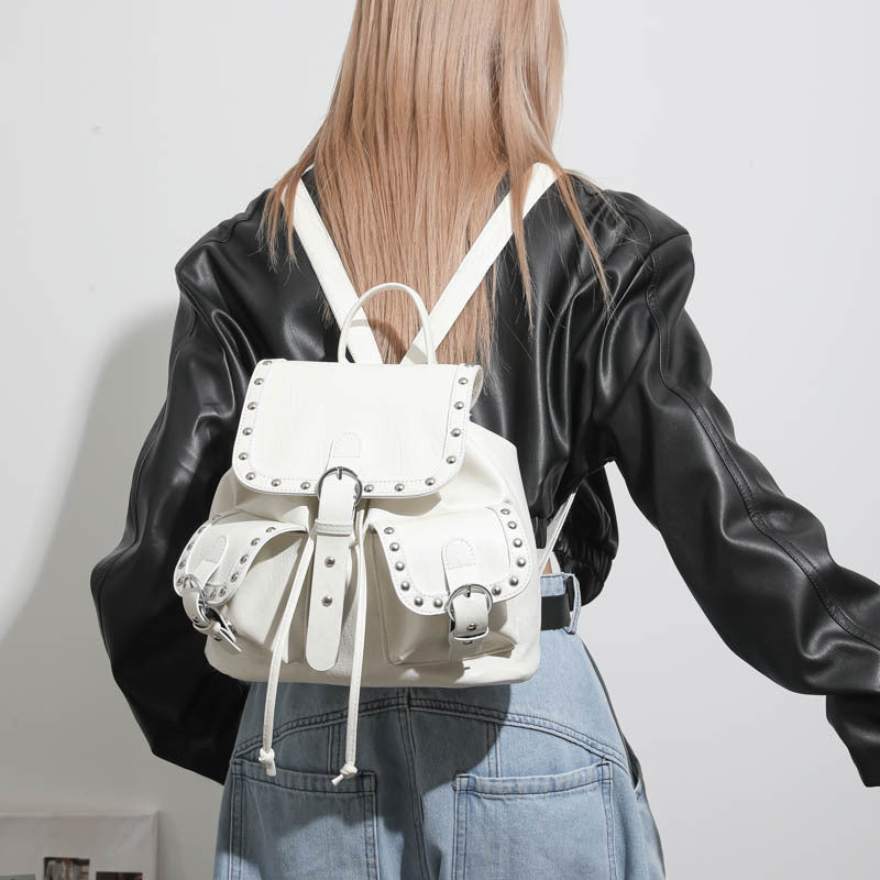 Fashion Studded High Sense Trendy Unique Large Capacity Women's Backpack