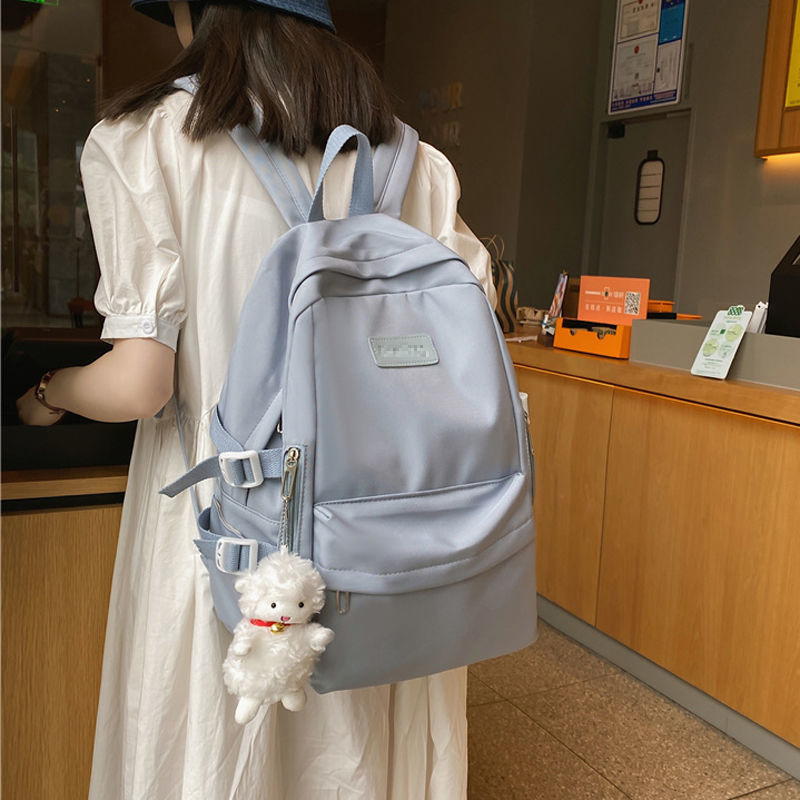 Women's Large Capacity Simple Computer Color Junior High College Backpacks