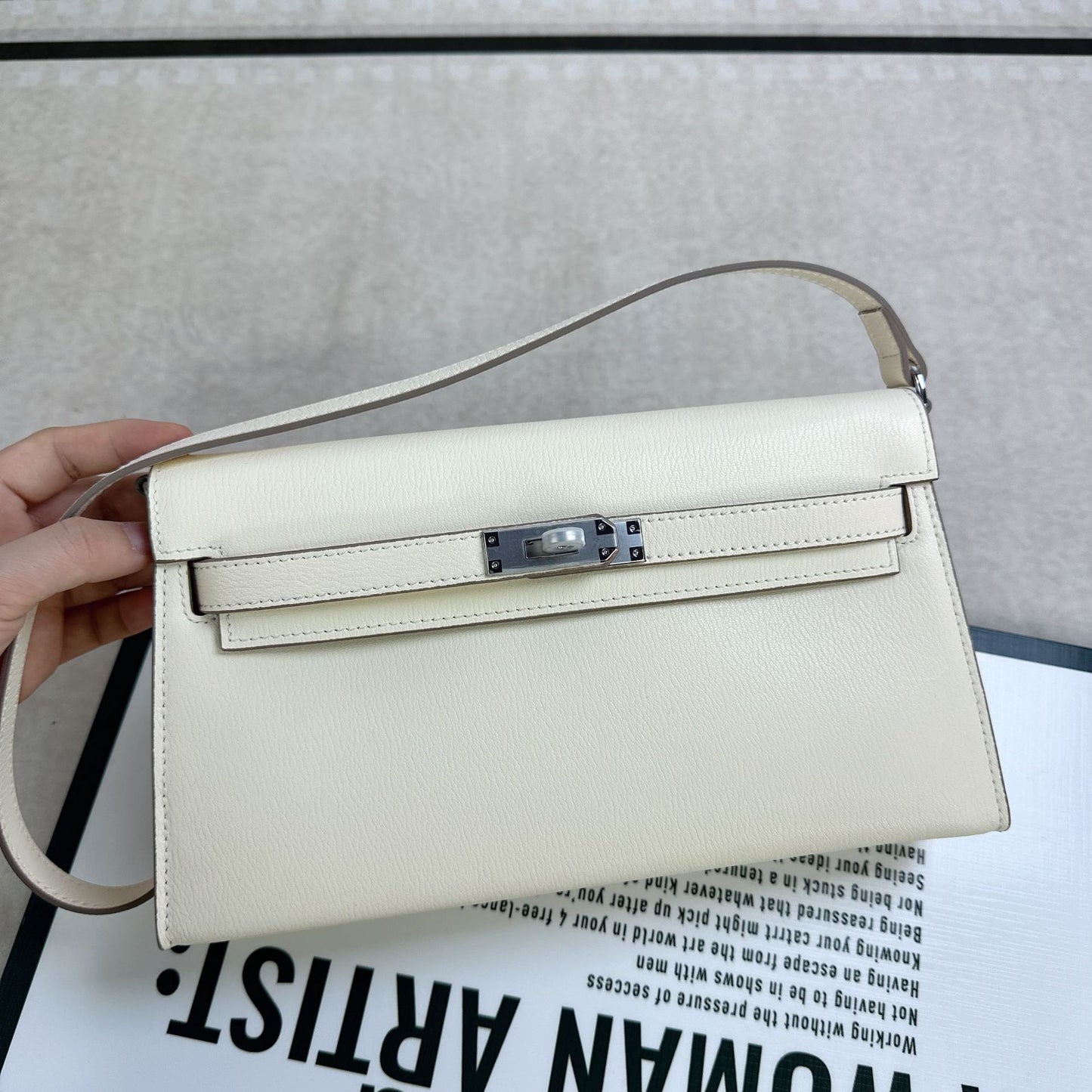 Kelly Underarm High-grade Horizontal Genuine Leather Retro Fashion Women's Shoulder Bag