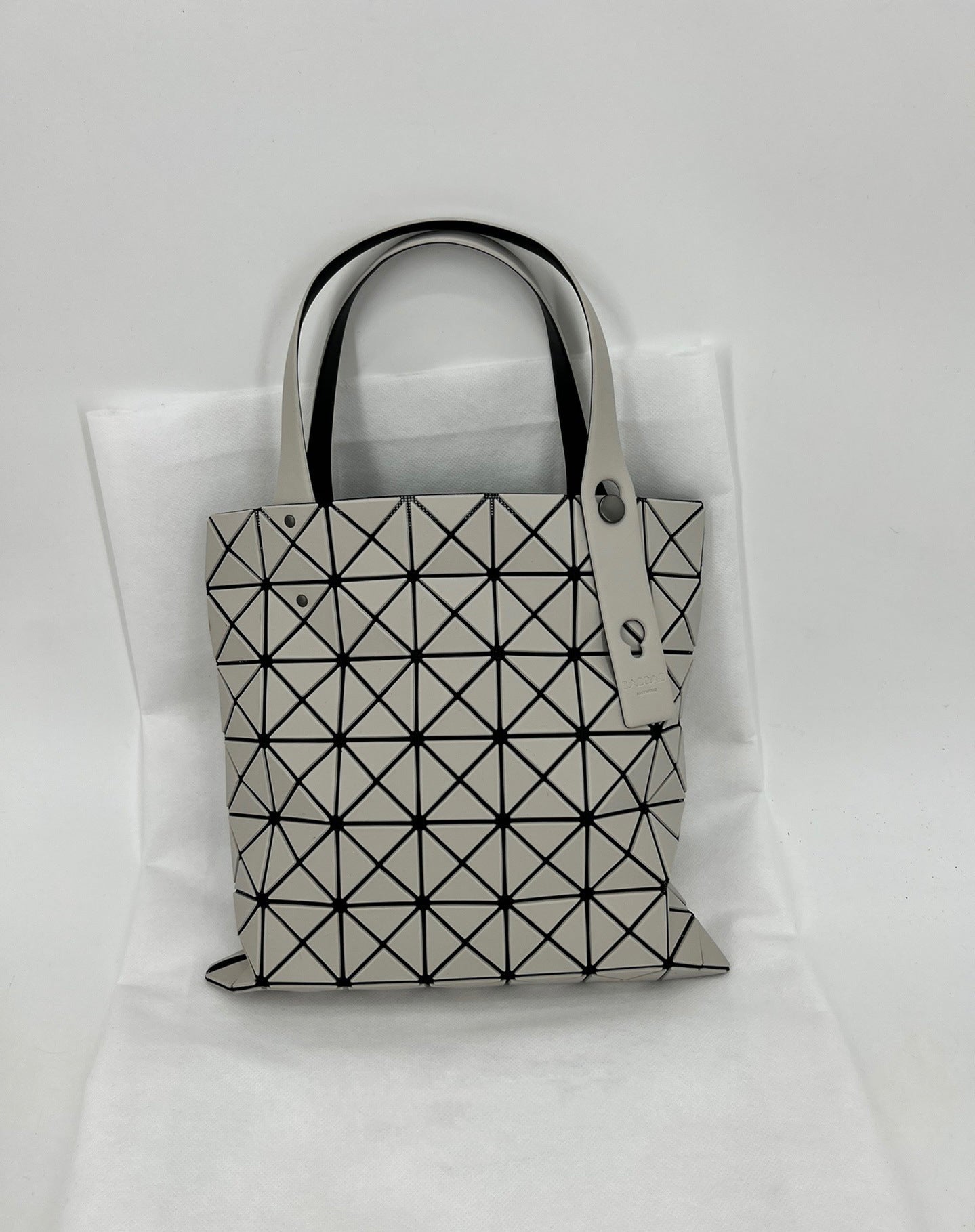 Women's Rhombus Seven Cells Matte Metal Color Tote Bag