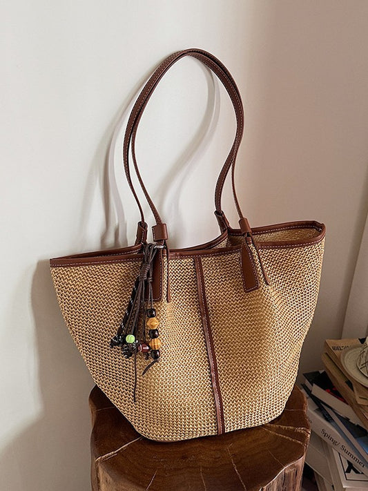 Women's French Straw Summer Fashion Simple Large Bags