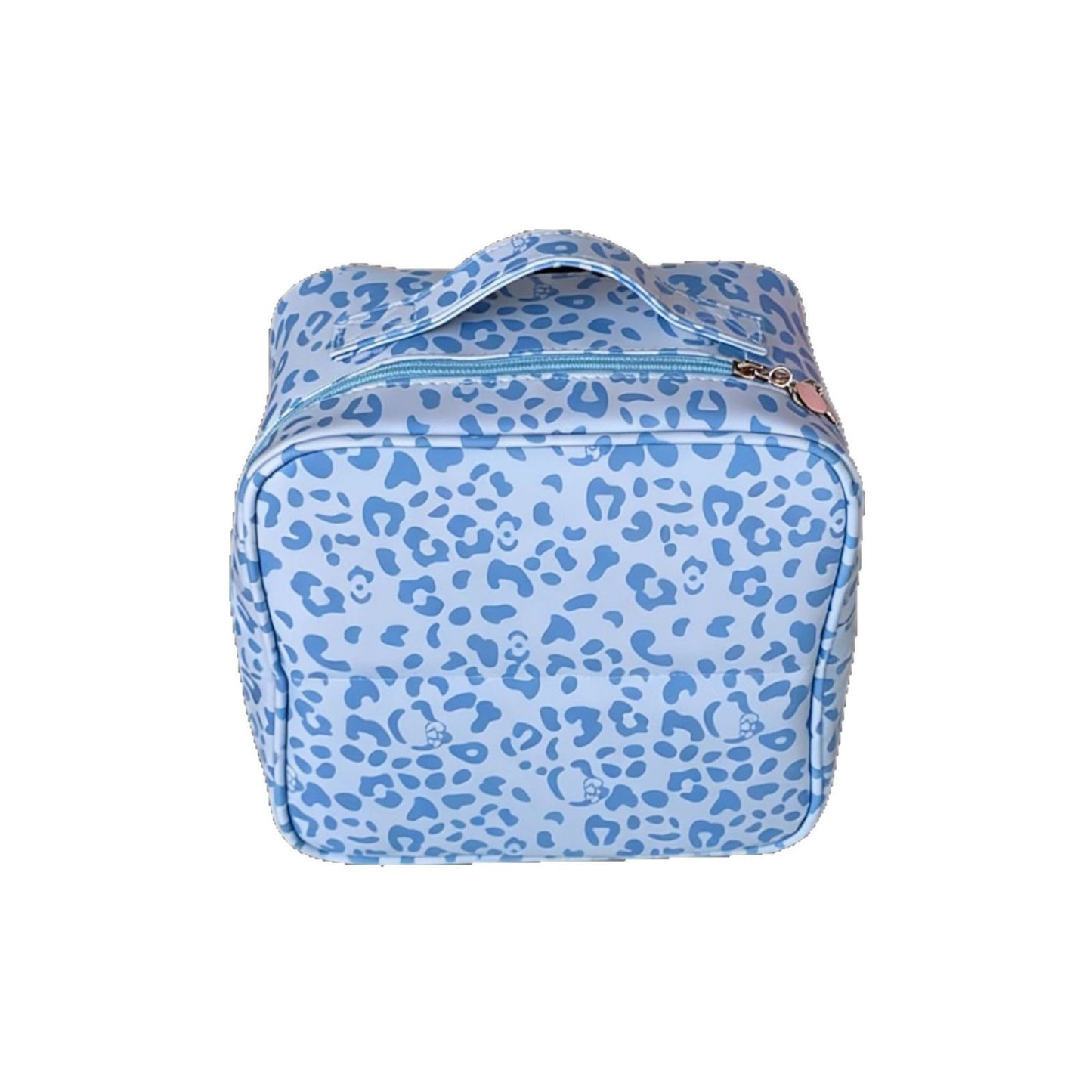 Leopard Print Partition Large Capacity Hanging Wash Makeup Bag
