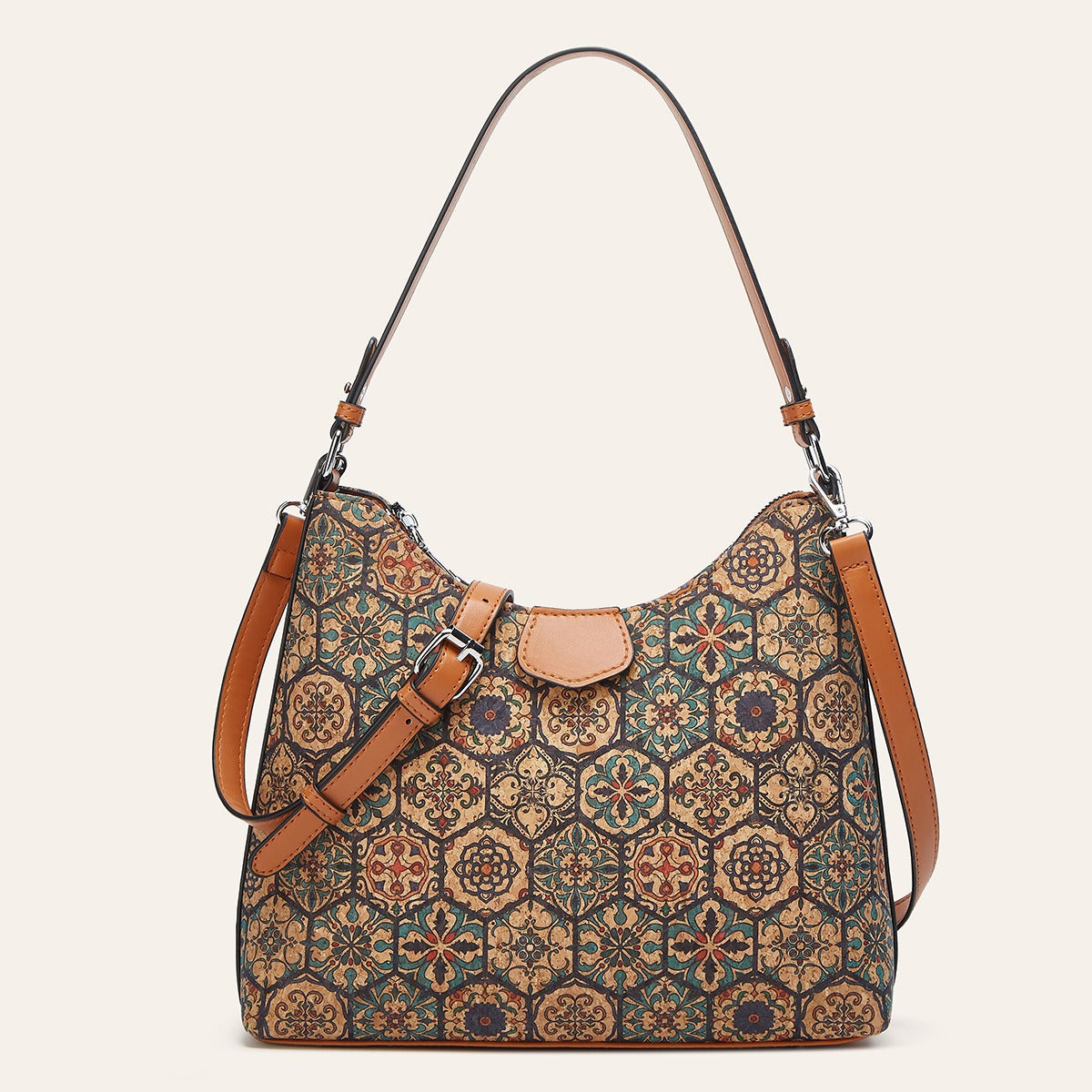 Retro Ethnic Style Cork Tree Leather Bags