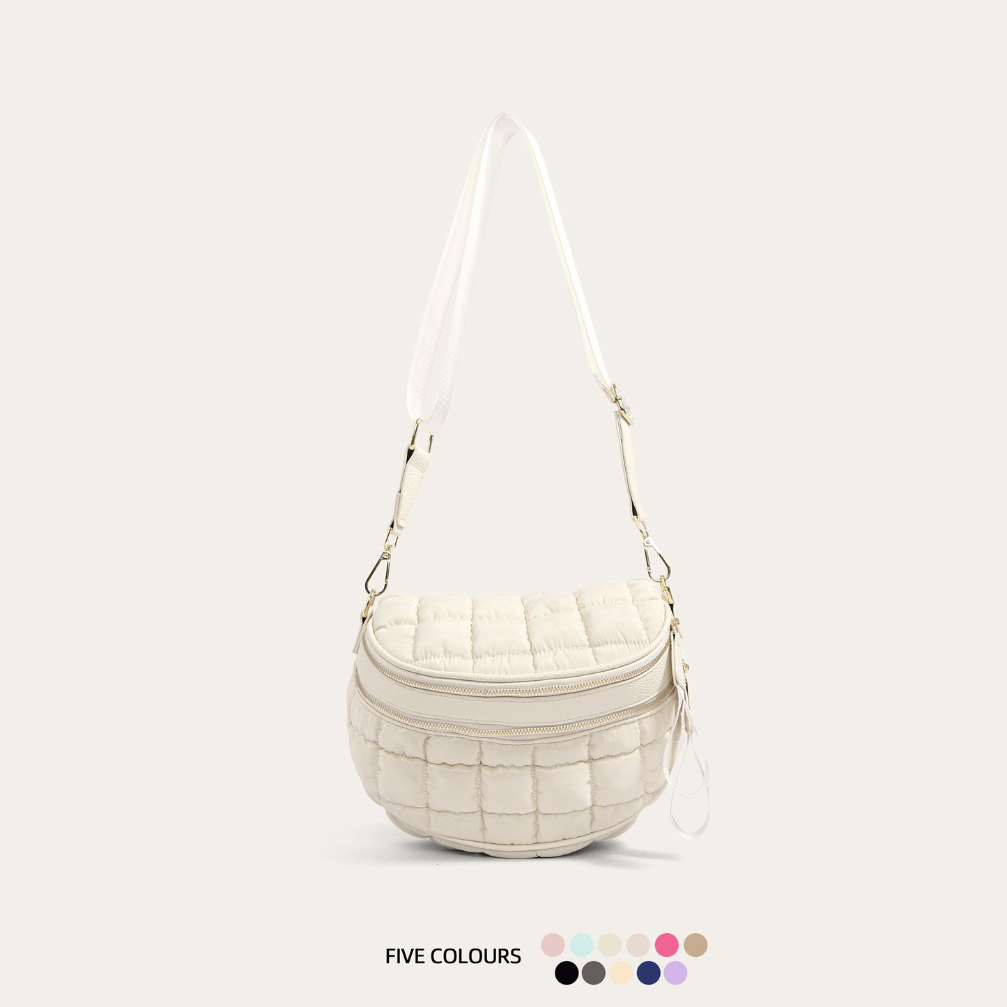 Women's Wind Cotton Clothes Bubble Fashion Large Shoulder Bags