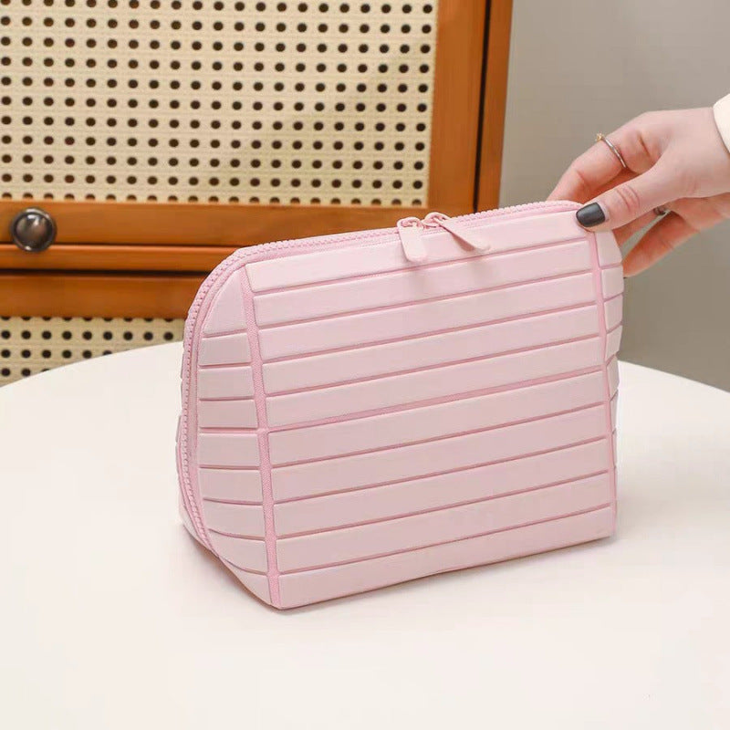 Super Practical Large Capacity Beautiful Storage Commuter Striped Tote Bag