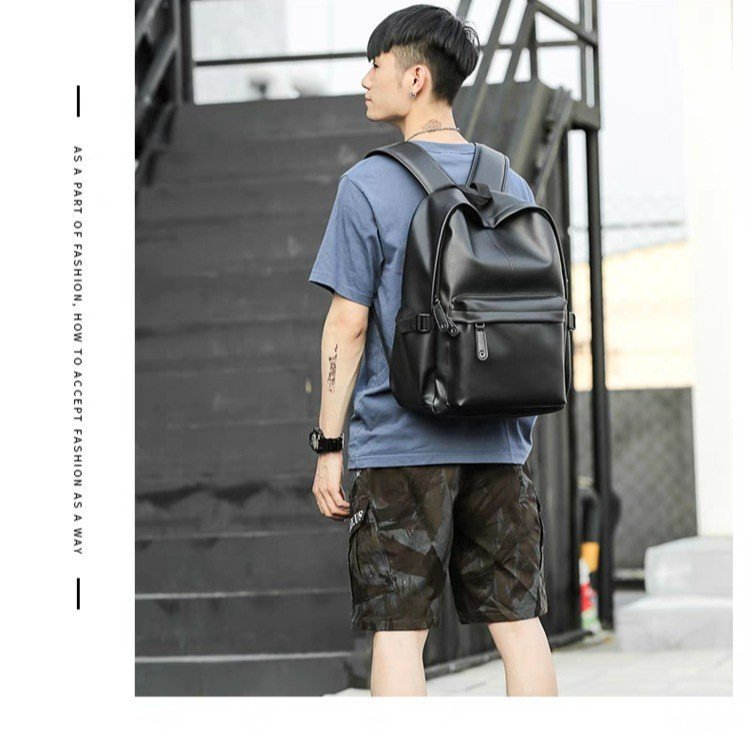 Men's Large Capacity Fashion Trendy Green Leisure Backpack