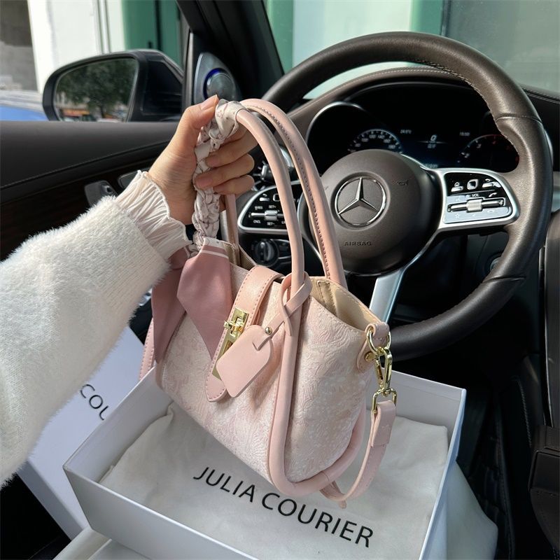 Niche Lace Embroidery Vegetable Basket Female Women's Handbag