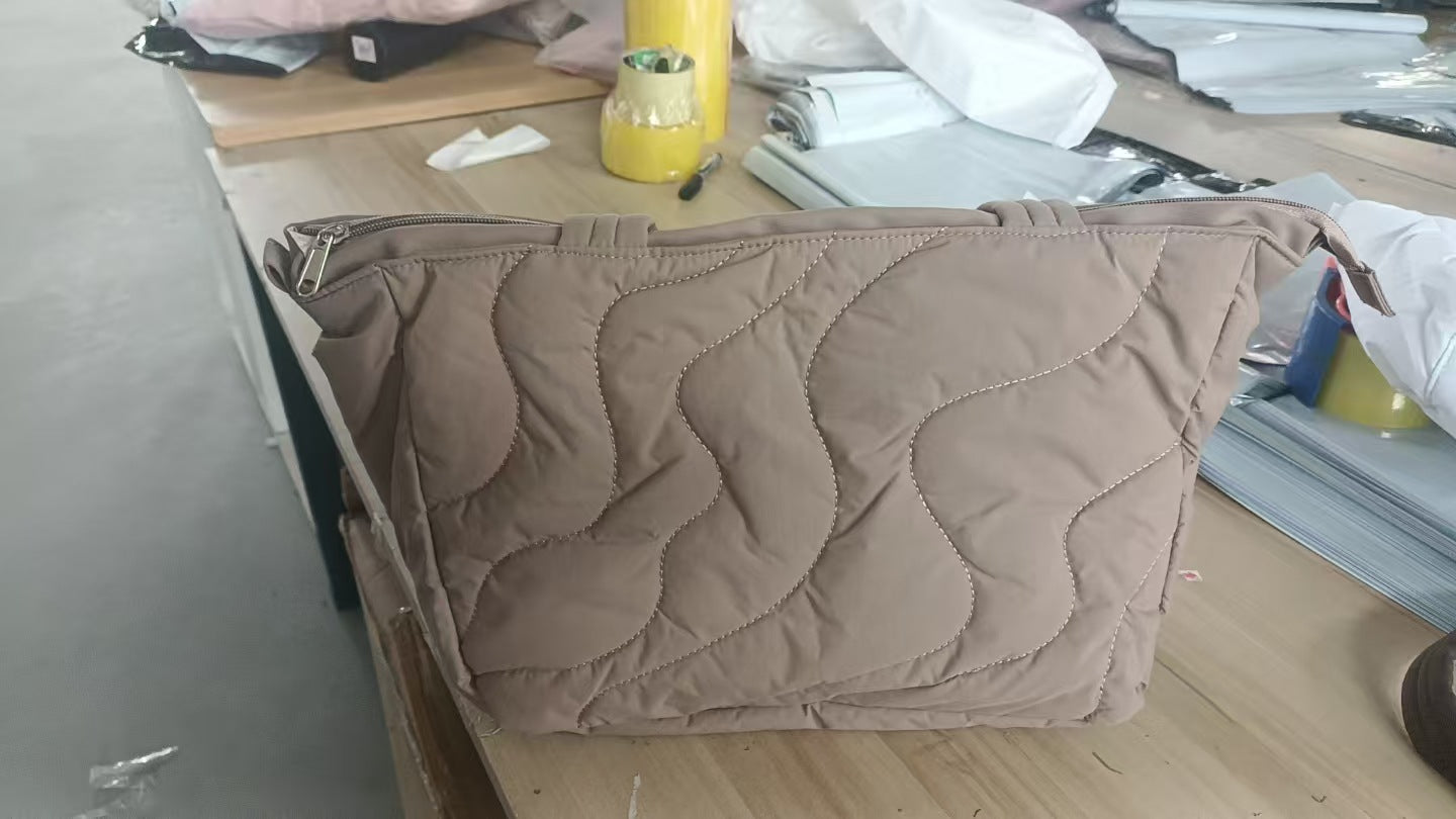 Simple Solid Color Large Capacity Totes Women's Messenger Bag