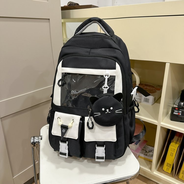 Korean Preppy Style Large Capacity Cartoon Cute Backpacks