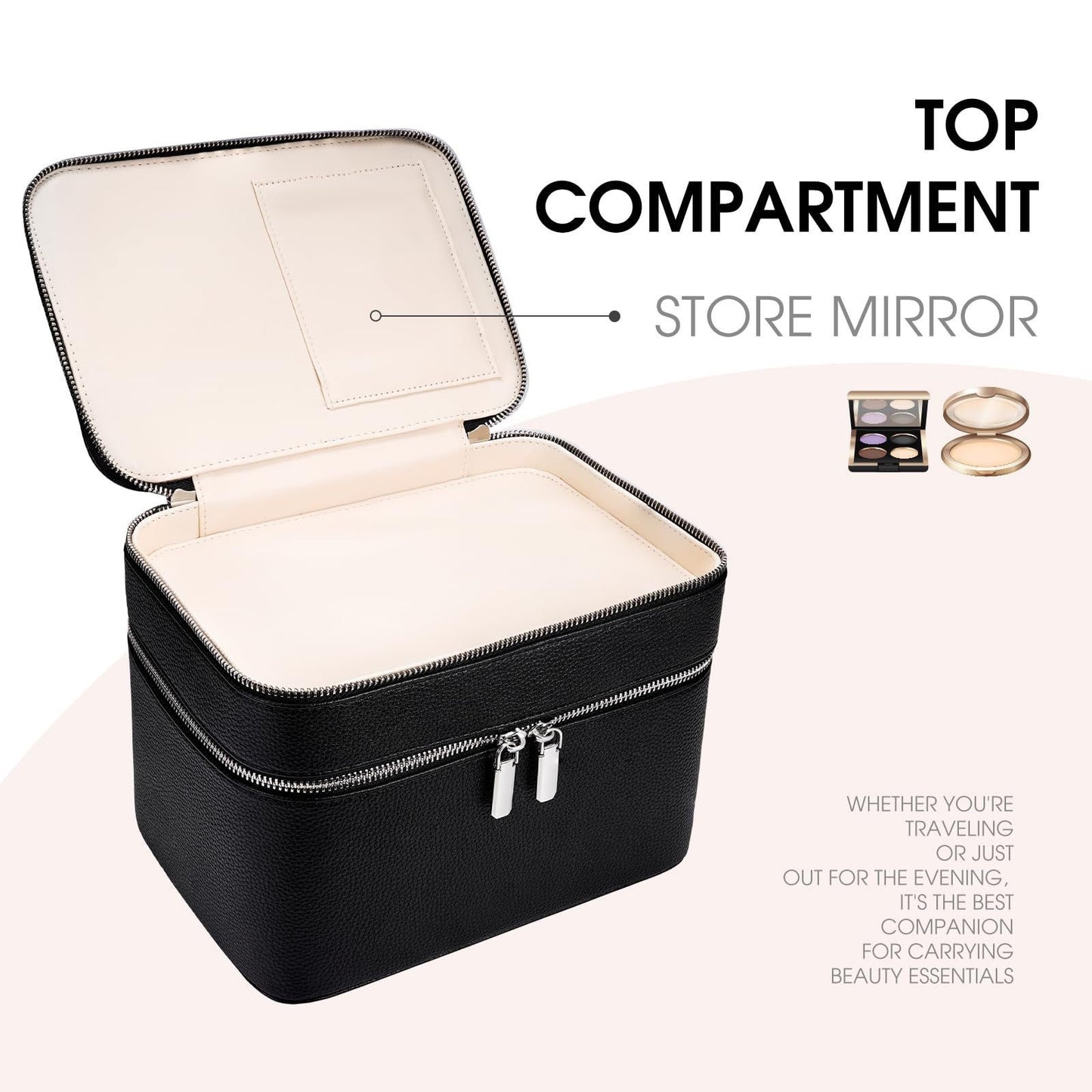 Large Capacity Portable Clutch Wash Can Makeup Bag