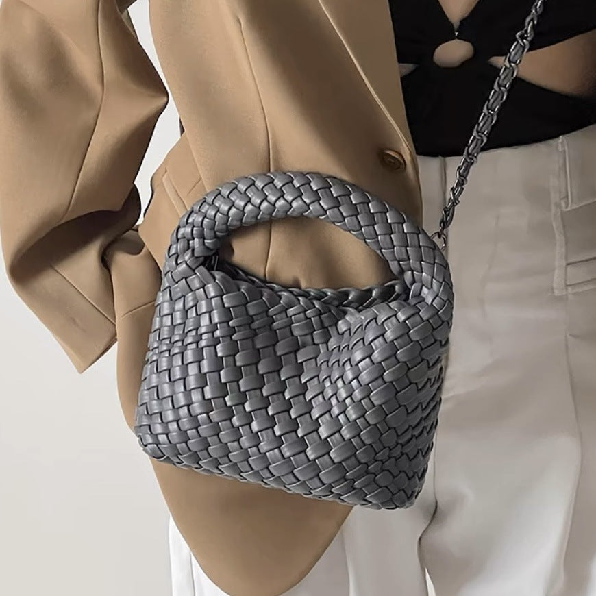 Women's Pretty Spinach Sailor Hand-woven Portable Women's Handbag
