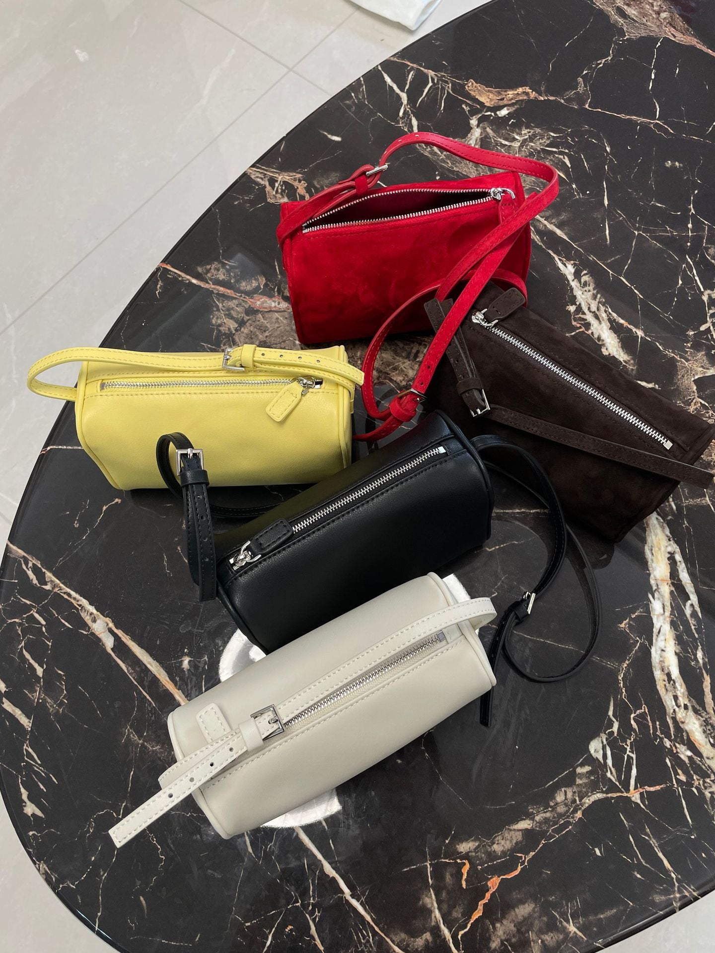 Niche Leather Style Pen High-grade Pencil Women's Handbag