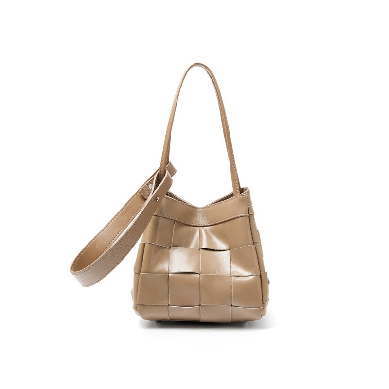 Women's Cowhide Hand-woven High-grade Genuine Leather Vegetable Women's Handbag