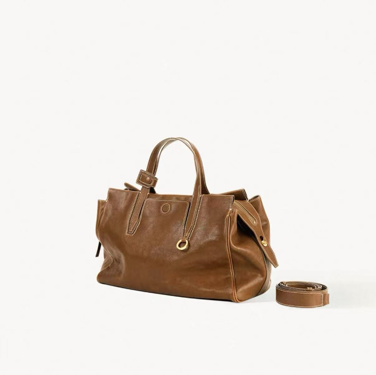Na Mountain Tracking Series Sight Vegetable Tanning Women's Shoulder Bag