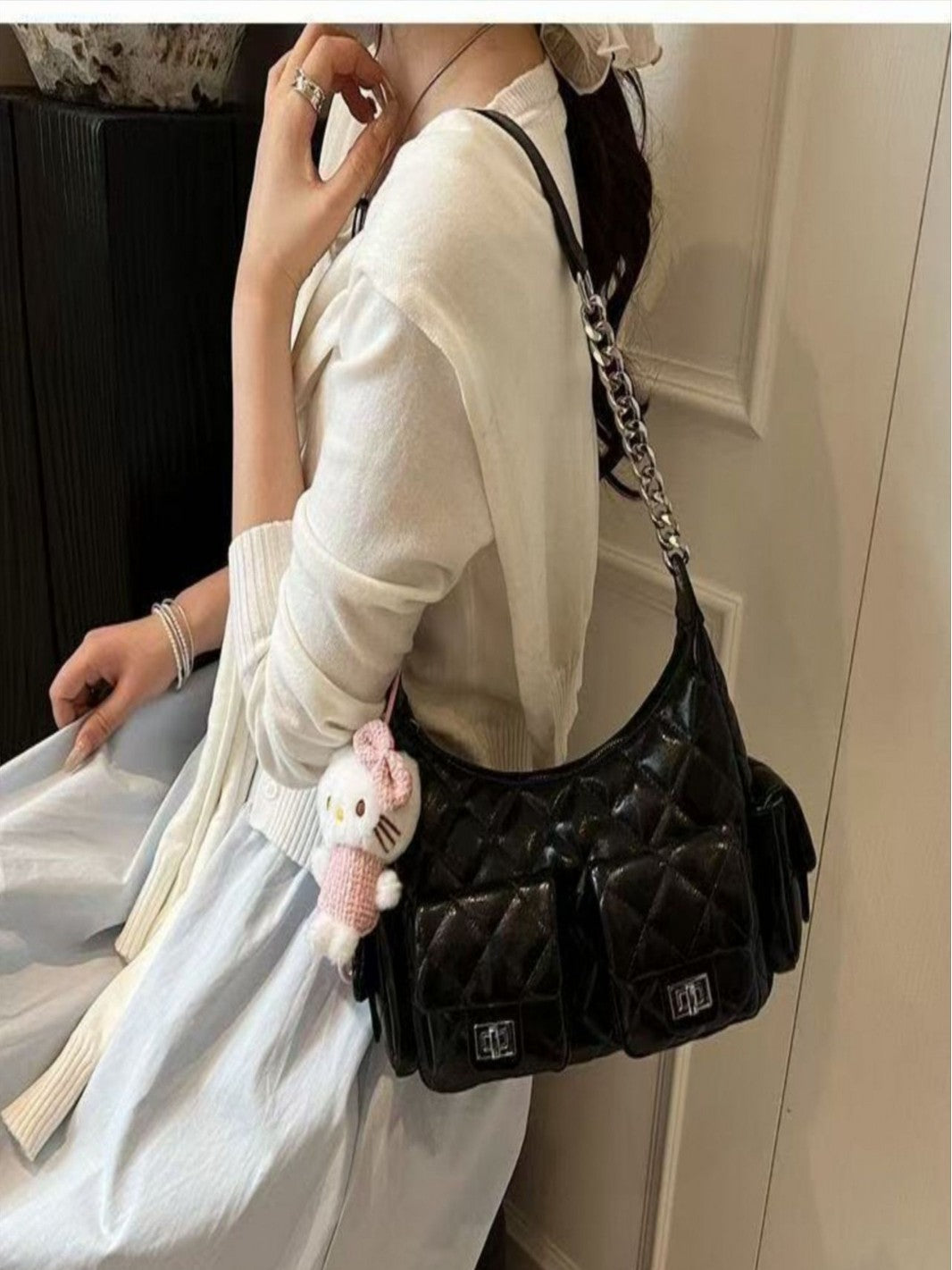 Women's Style Rhombus Spring Fashion Leisure Chain Women's Shoulder Bag