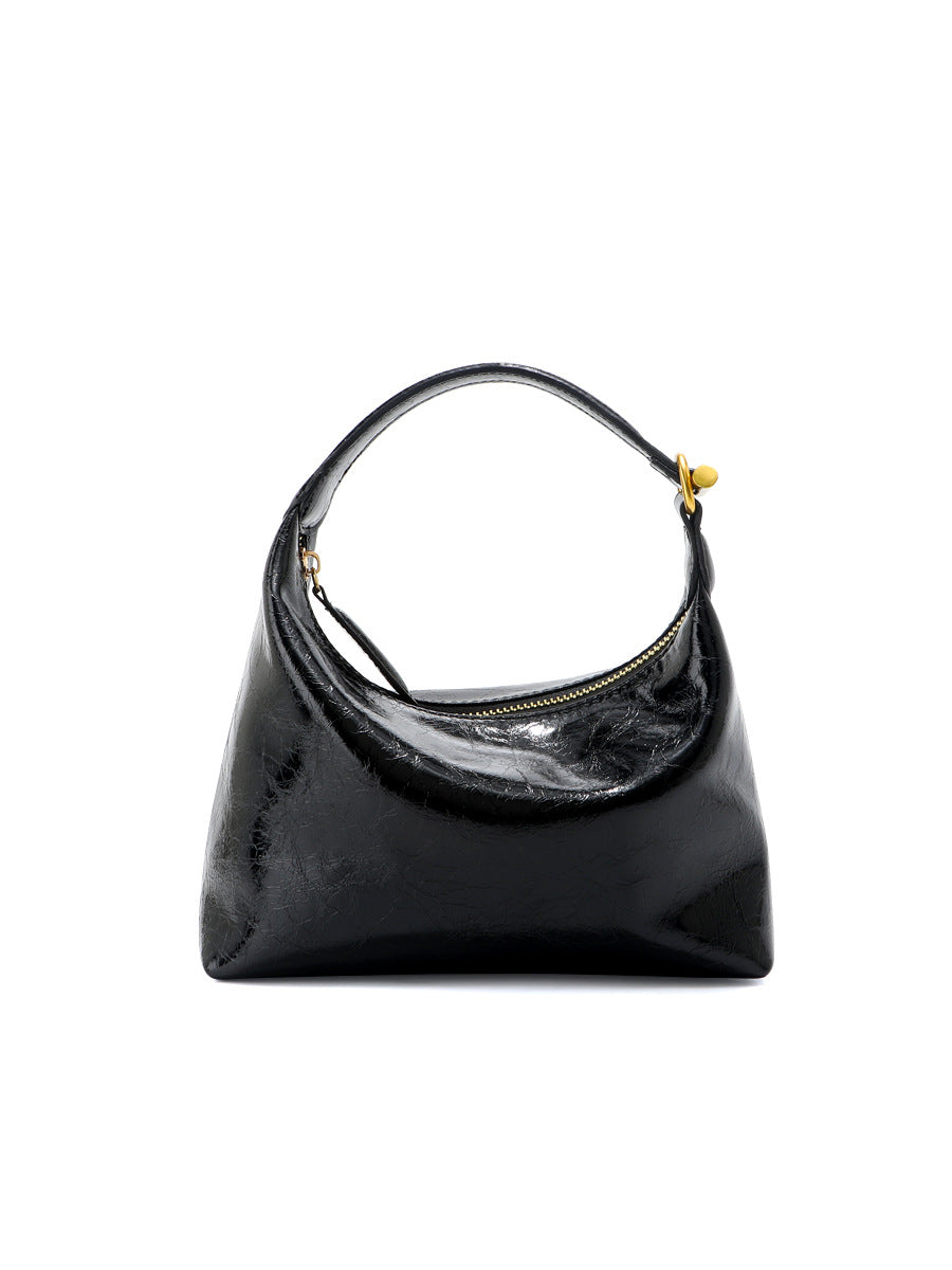 Minority Fashion Early Spring Cowhide Underarm Portable Women's Handbag