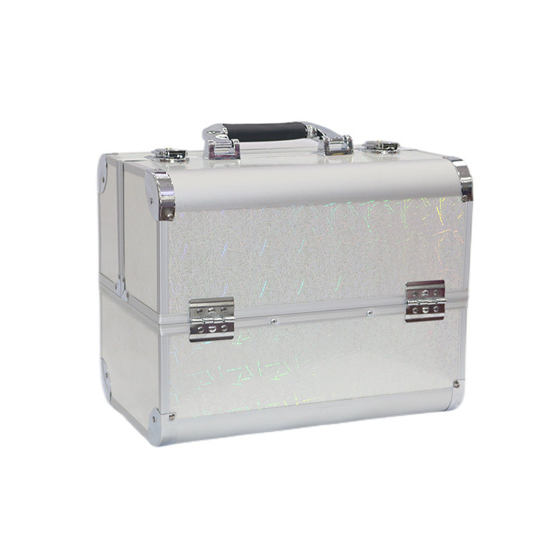 Portable High Sense Makeup Aluminum Alloy Tattoo Nail Manicure Cosmetic Case