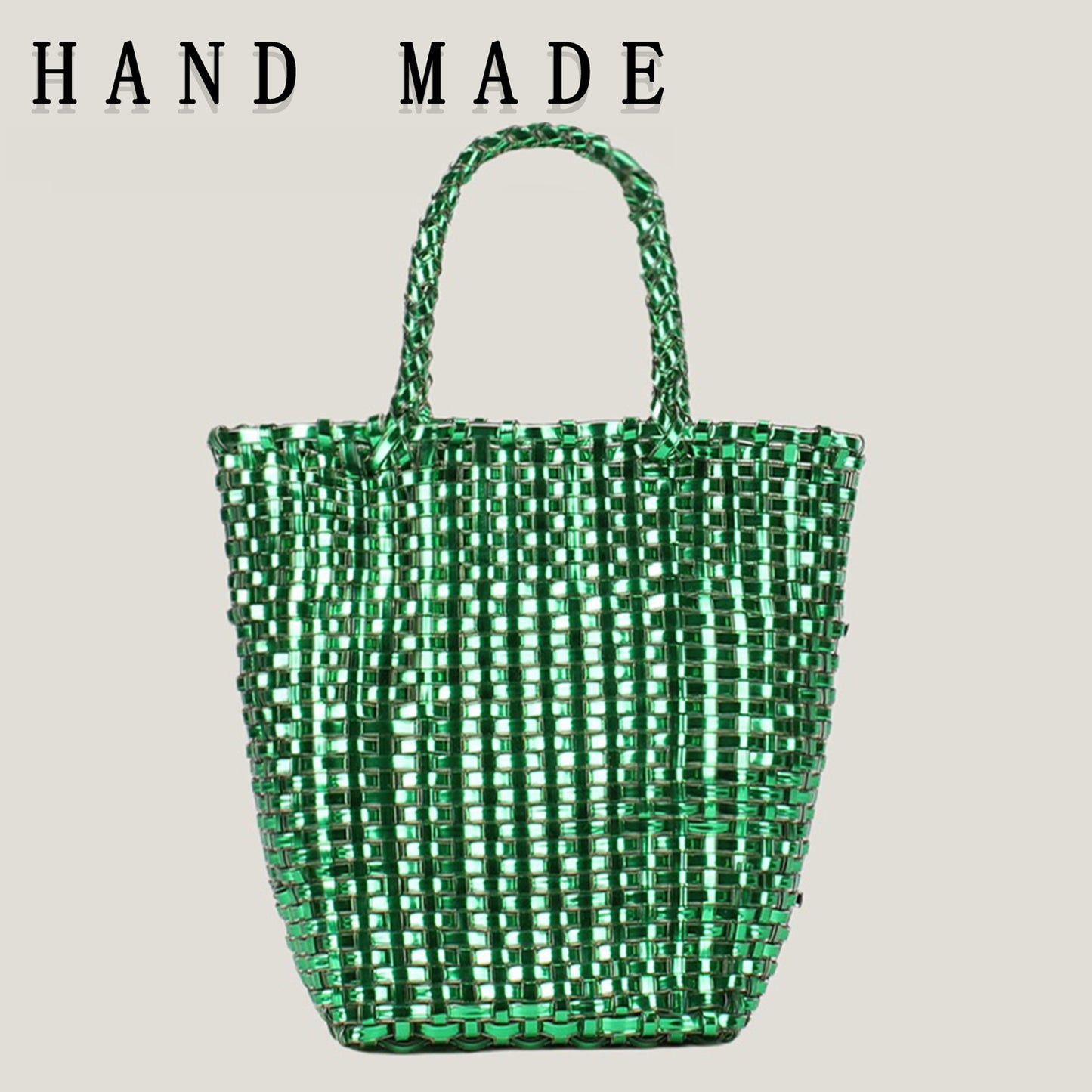 Plastic Woven Daily Leisure Seaside Vacation Women's Messenger Bag