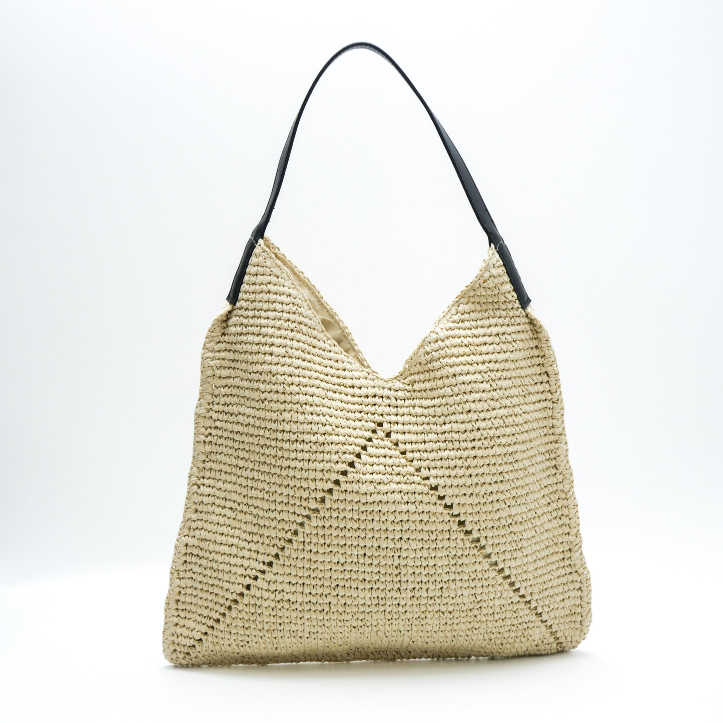 Women's Underarm Straw Hand-woven Versatile Large Capacity Vacation Style Tote Bag