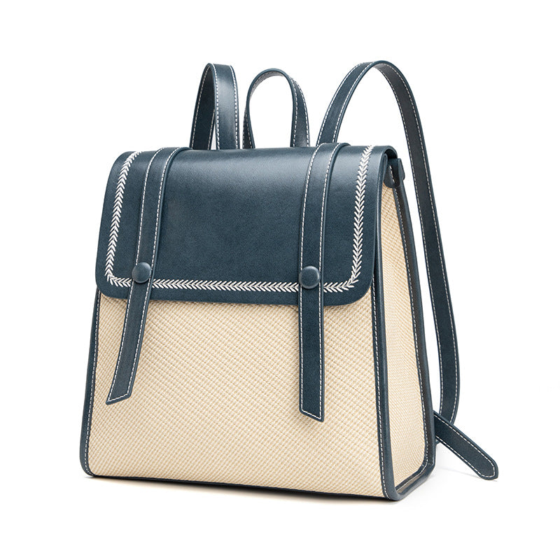 Women's Simple Niche Personality Fashion Design Korean Backpacks