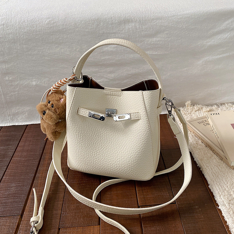 Women's Niche Vintage Fashion Versatile Commute Minimalist Bucket Bag